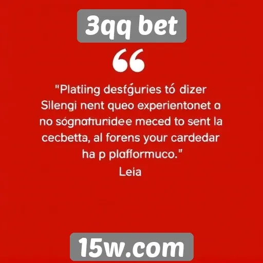 Depoimentos de usuários sobre a experiência no 3qq bet